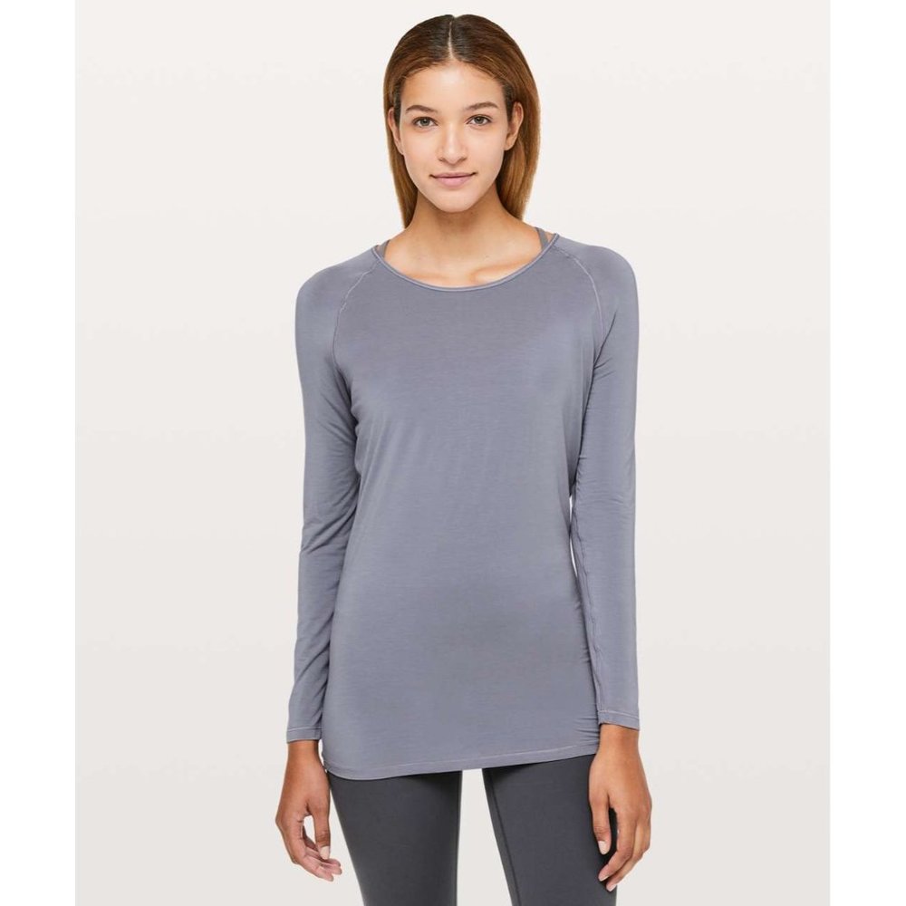 216. Lululemon Deep Stretch Cinch Top Purple US 10 - Picture 2 of 2